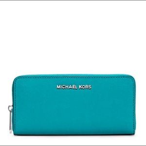 TEAL MICHAEL KORS WALLET *NWOT*